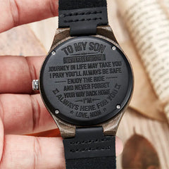 Ebony Wood Watch - Wooden Timepiece