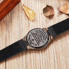 Ebony Wood Watch - Wooden Timepiece