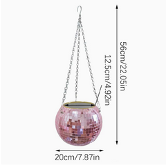 Boho Disco Ball Hanging Planter