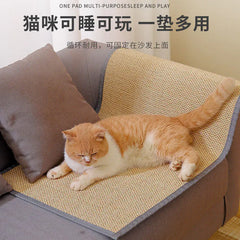 Cat Scratching Post with Durable Sofa Protector Pad