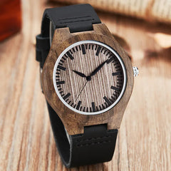 Ebony Wood Watch - Wooden Timepiece