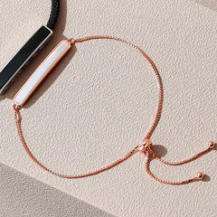 Sterling Silver Couple Bracelet with Agate Weaving Design