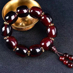 Natural Brazilian Red Agate Bracelet - Stylish Wine Red
