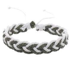 Handwoven Cotton String Bracelet in Artistic Style