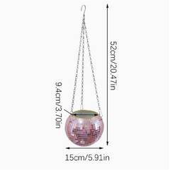 Boho Disco Ball Hanging Planter