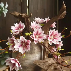 Elegant PU Magnolia Faux Flowers for Home Decor