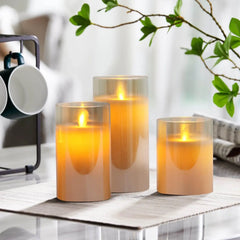 Flameless LED Pillar Candles
