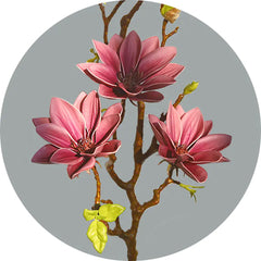 Elegant PU Magnolia Faux Flowers for Home Decor